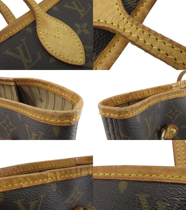 n45374 6 Louis Vuitton Monogram Neverfull MM Tote Bag Brown