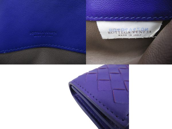 n45398 3 Bottega Veneta Intrecciato Long Wallet Purple