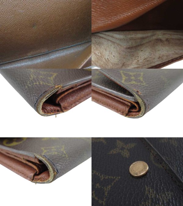 n45614 4 Louis Vuitton Monogram Porto Tresor Long Wallet Brown