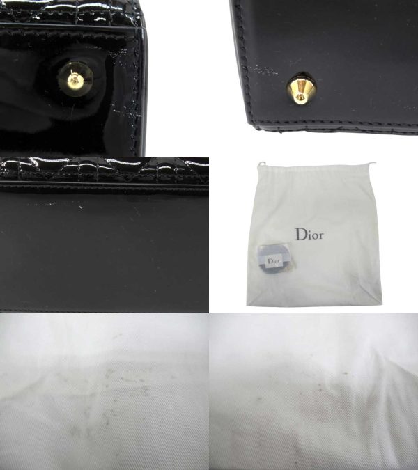 n45636 4 Christian Dior Dior 2WAY Shoulder Bag Black