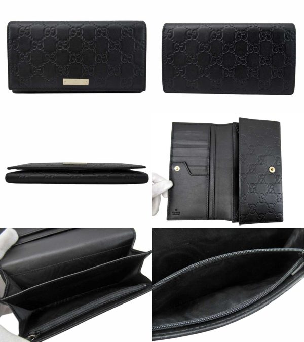 n45749 2 Gucci Guccisima Long Wallet Black