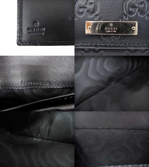 n45749 3 Gucci Guccisima Long Wallet Black