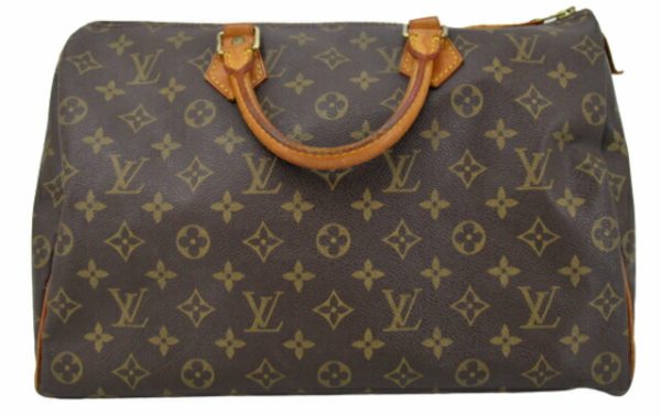 n45888 1 Louis Vuitton Monogram Speedy 35 Handbag Brown