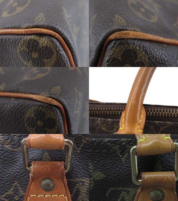 n45888 5 Louis Vuitton Monogram Speedy 35 Handbag Brown