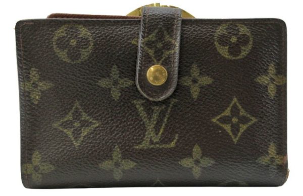 n46065 1 Louis Vuitton Monogram Portomone Viet Viennois Wallet Brown