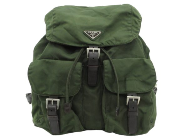 n46202 1 Prada Vela Nylon Rucksack Backpack Khaki