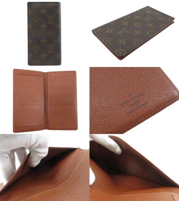 n46218 2 Louis Vuitton Monogram Agenda Horizontal Notebook Brown