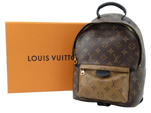 n46276 1 Louis Vuitton Monogram Reverse Palm Springs Backpack PM Brown