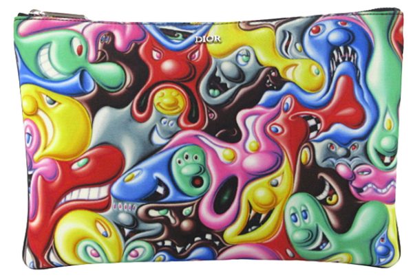 n46341 1 Dior Kenny Scharf Graphic Clutch Multicolor