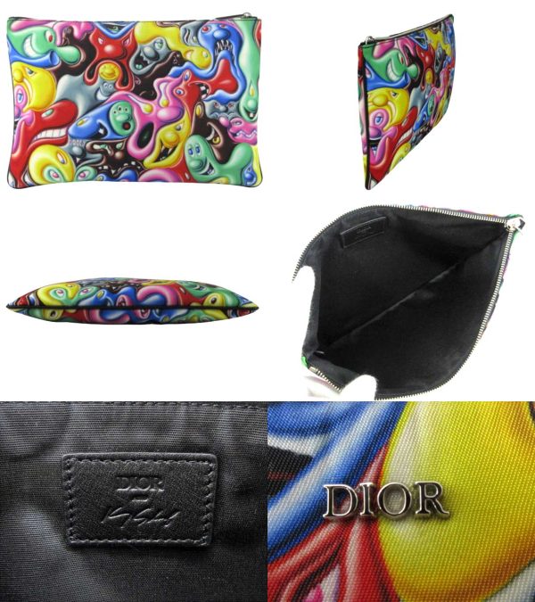 n46341 2 Dior Kenny Scharf Graphic Clutch Multicolor