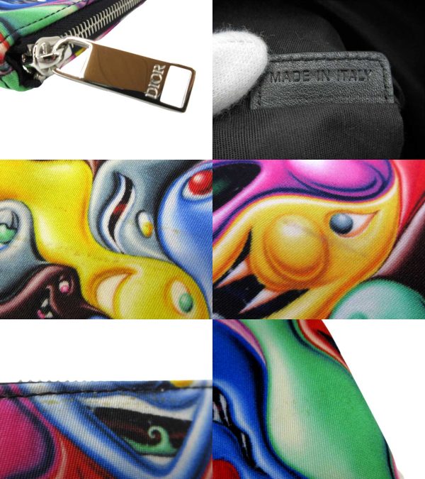 n46341 3 Dior Kenny Scharf Graphic Clutch Multicolor