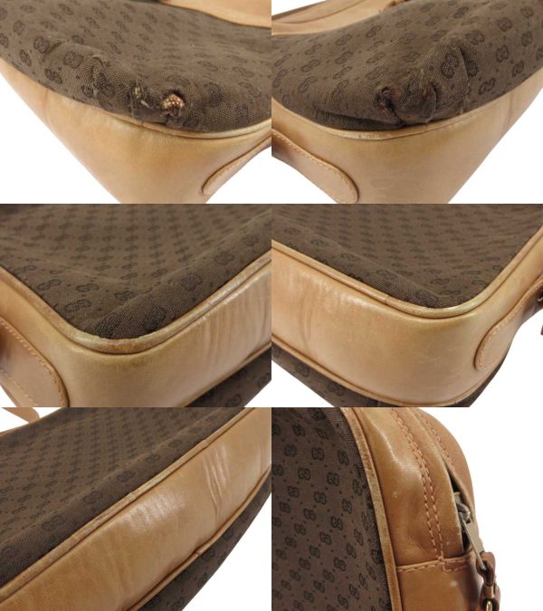 n46345 5 Gucci Gucci Micro GG Shoulder Bag Brown