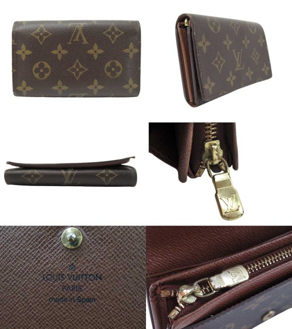 n46355 2 Louis Vuitton Monogram Portefeuille Tresor Wallet Brown