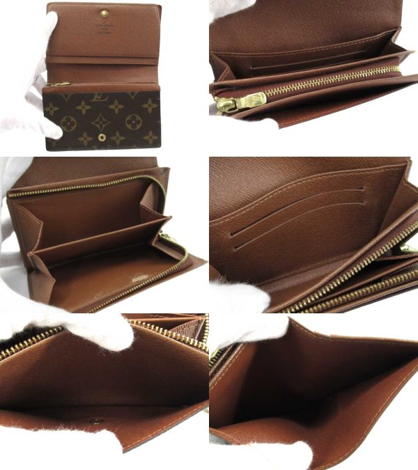 n46355 3 Louis Vuitton Monogram Portefeuille Tresor Wallet Brown