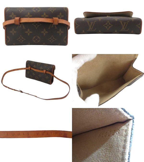 n46564 2 Louis Vuitton Monogram Pochette Florentine Waist Bag Brown