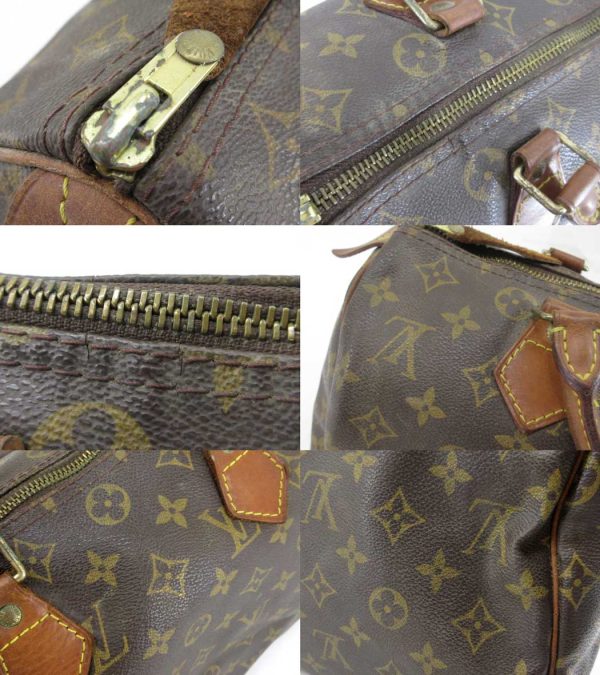 n46617 4 Louis Vuitton Monogram Speedy 30 Handbag Brown