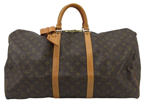 n46621 1 Louis Vuitton Monogram Keepall 55 Bag Brown