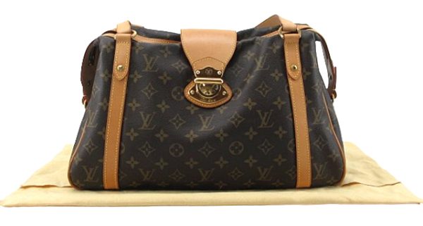 n46717 1 Louis Vuitton Monogram Stresa PM Shoulder Handbag Brown