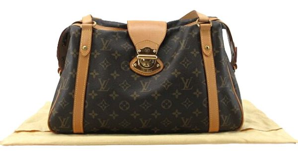 n46717 1 Louis Vuitton Monogram Stresa PM Shoulder Bag Brown