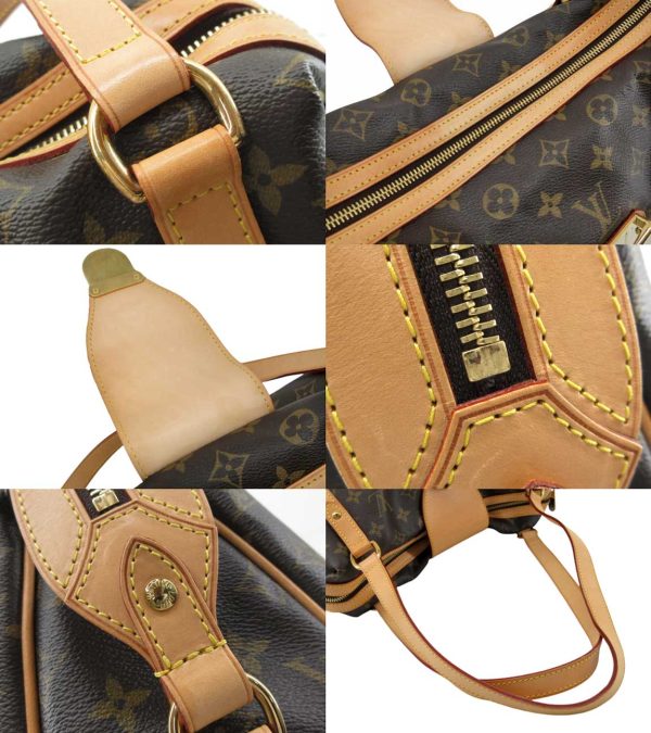 n46717 4 Louis Vuitton Monogram Stresa PM Shoulder Bag Brown