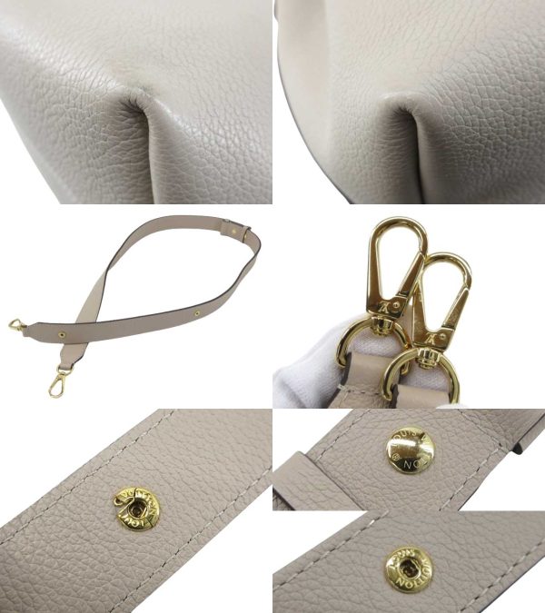 n47020 6 Louis Vuitton Calf Lock Me Bucket NV 2WAY Bag Biege