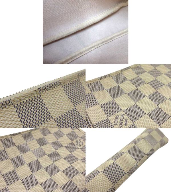 n47119 6 Louis Vuitton Damier Azur Pochette Accessoire Cream