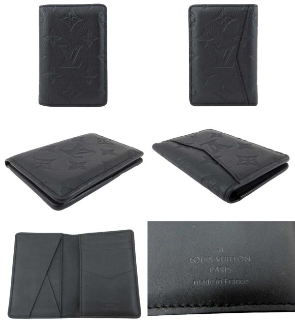 n47121 2 Louis Vuitton Shadow Card Case Organizer de Poche Black