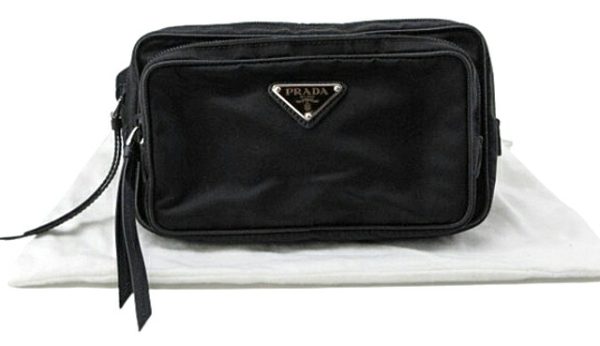 n47289 1 Prada Tessuto Nylon Waist Bag Black