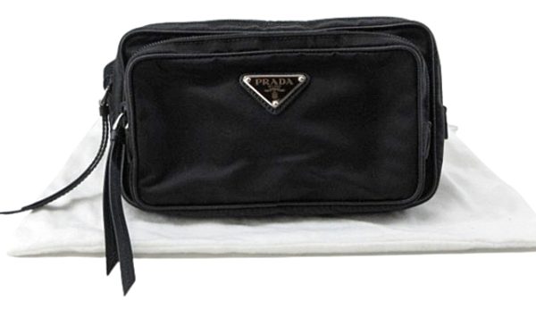 n47289 1 PRADA Nylon Waist Bag Black Prada Bag