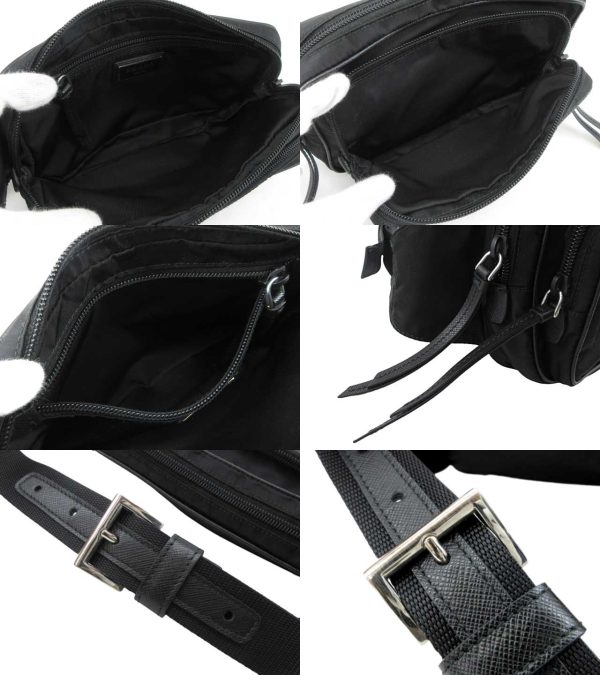 n47289 3 Prada Tessuto Nylon Waist Bag Black