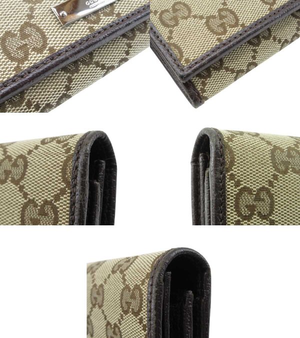 n47297 4 Gucci GG Long Wallet Beige Brown