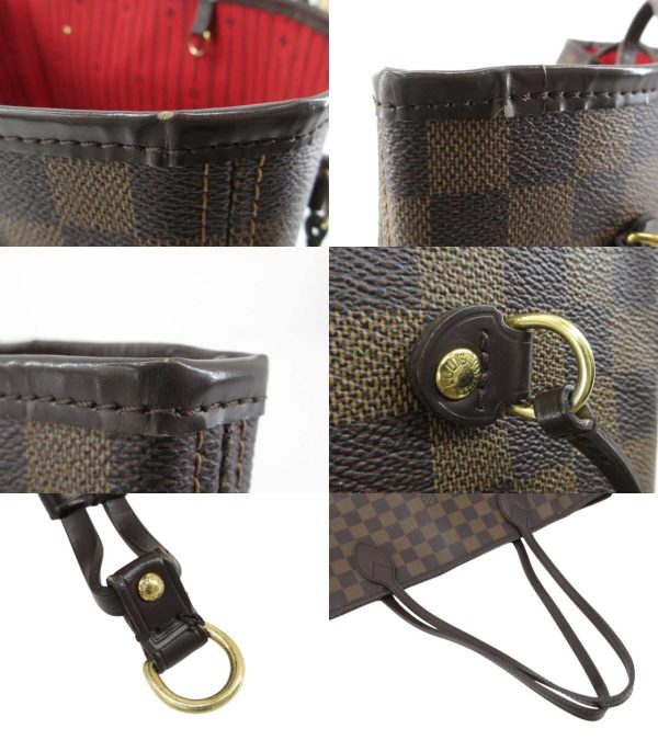 n47299 4 Louis Vuitton Ebene Neverfull MM Shoulder Bag Brown