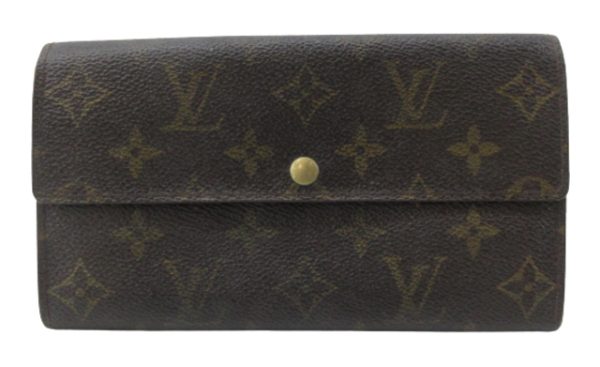 n47301 1 Louis Vuitton Monogram Pochette Porte Monet Long Wallet Brown