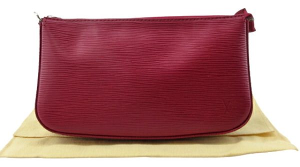 n47302 1 Louis Vuitton Epi Pochette Accessoire Handbag Fuchsia