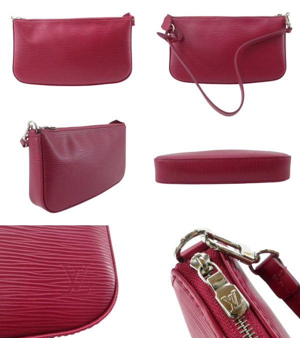 n47302 2 Louis Vuitton Epi Pochette Accessoire Handbag Fuchsia