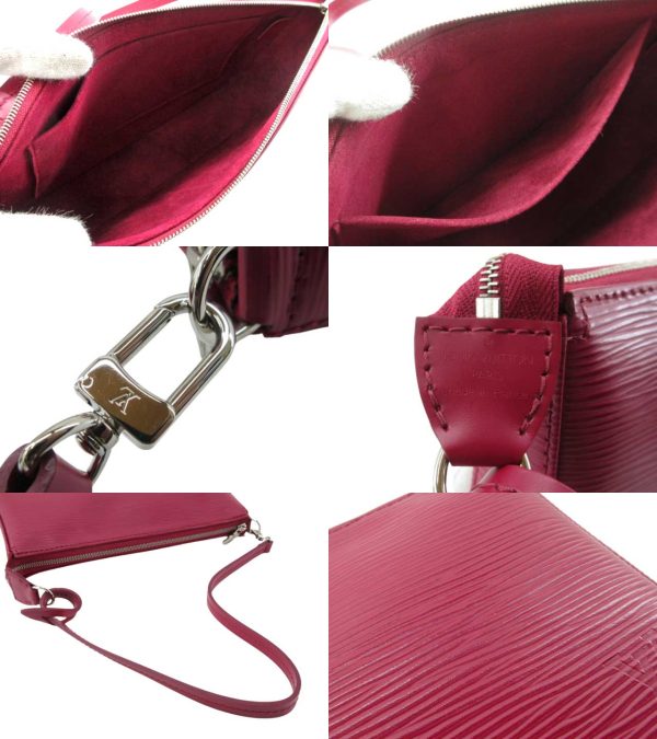 n47302 3 Louis Vuitton Epi Pochette Accessoire Handbag Fuchsia