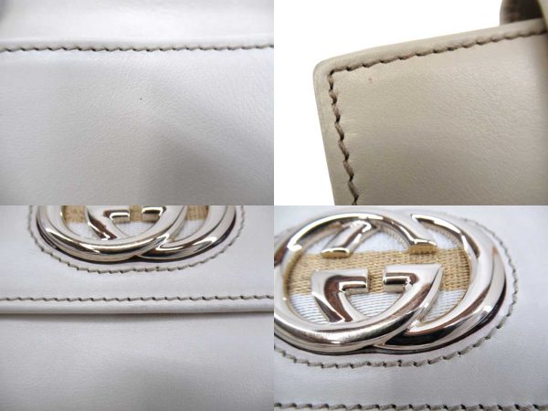 n47437 5 Gucci Interlocking G W Hook Short Wallet Cream