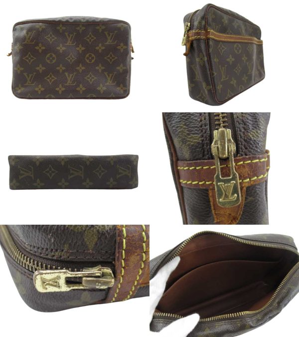 n47440 2 Louis Vuitton Monogram Compiegne 23 Clutch Brown