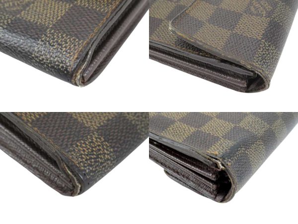 n47443 7 Louis Vuitton Ebene Pochette Porte Monet Long Wallet Brown