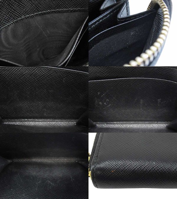 n47572 4 Prada Saffiano Coin Case Black