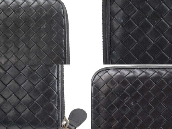 n47574 7 BOTTEGA VENETA Intrecciato Long Wallet Black