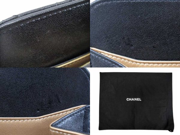 n47626 4 CHANEL Clutch Bag Matelasse Cocomark Wallet Black