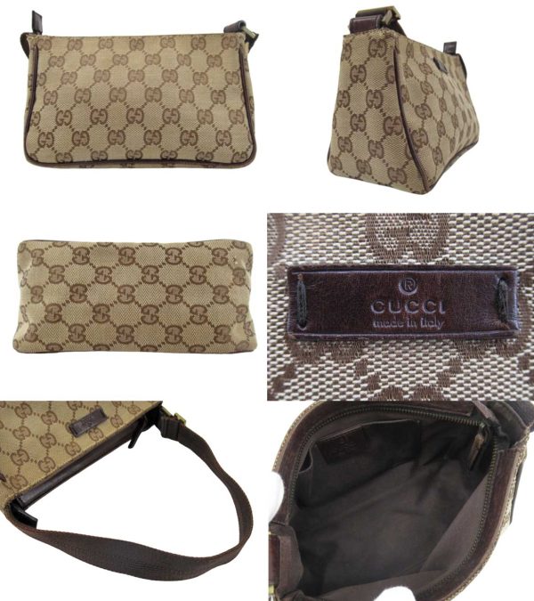 n47638 2 Gucci GG Mini Handbag Beige Brown