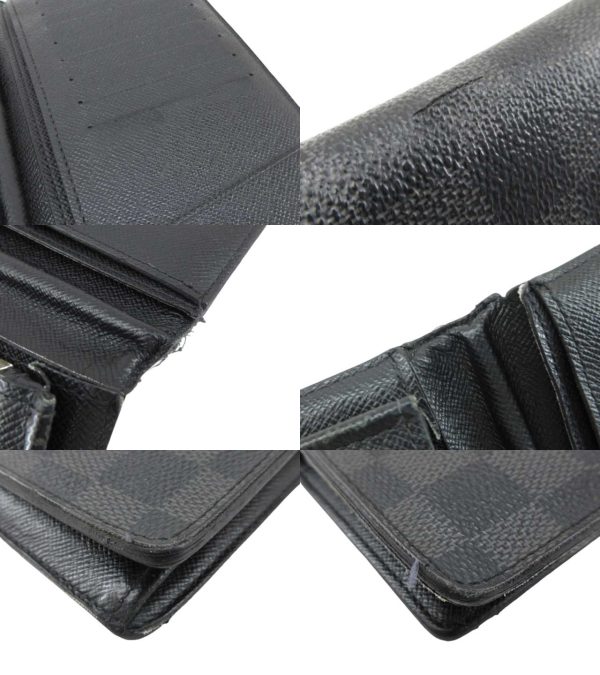 n47648 4 Louis Vuitton Graphite Portefeuille Brazza Long Wallet Black