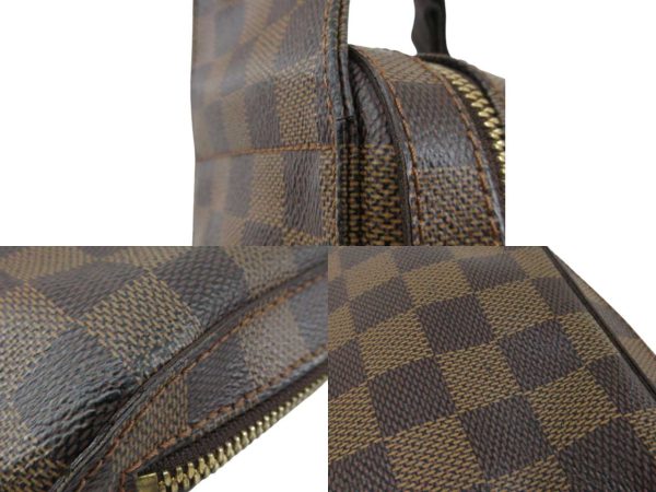 n47649 5 Louis Vuitton Damier Hebene Jeronimos Waist Body Bag Brown