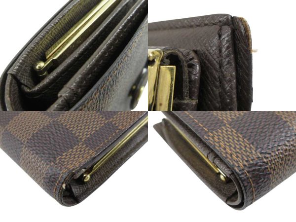 n47650 5 Louis Vuitton Damier Ebene Portefeuille Viennois Wallet Brown