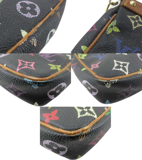 n47652 5 Louis Vuitton Monogram Multicolor Pochette Accessoire Noir