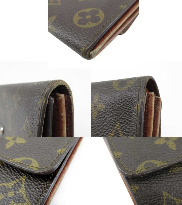 n47653 5 Louis Vuitton Monogram Pochette Porte Monet Long Wallet Brown