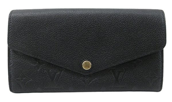 n47654 1 Louis Vuitton Empreinte Portefeuille Sara Long Wallet Noir