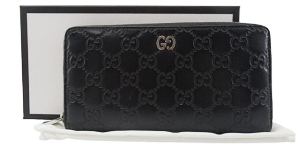 n47695 1 Gucci Guccisima Long Wallet Black